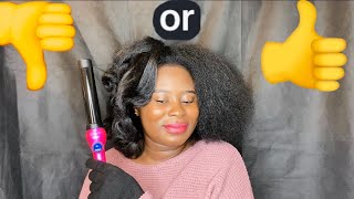 How I Curl My Super Nature  Hair | Duvolle Curling Wand Review