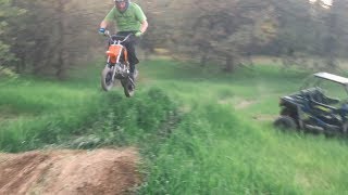 SENDING IT ON THE PIT BIKE!!!