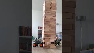 Demolition Chaos: Jenga Blocks Falling #monstertruck #legotechnic #toytruck #jenga #jengatower