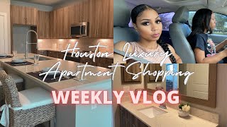 WEEKLY VLOG | LUXURY APARTMENT HUNTING IN KATY, TX | FASHION NOVA, MATTE COLLECTION HAUL & MORE