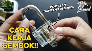 Cara Kerja Gembok - TERNYATA BEGINI DOANG??, Gembok Transparan Experimen #1