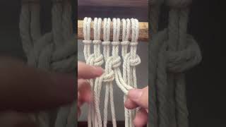 tutorial the simple pattern of Macrame