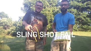 Sling Shot Egg- **FUNNY EXPERIMENT** FAIL Mosh_Bros