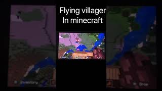 Flying villager in Minecraft! #shorts