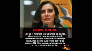 📢#NewsOnline📰 - #Ecuador🇪🇨 ▶️ Hoy se reinstalará la audiencia de Verónica Abad contra el Min.Trabajo