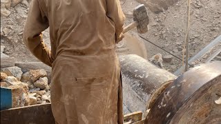 Caterpillar Wheel Loaders And Quarry Giant Rock Crusher Amazing View