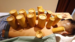 BACK PAIN Therapy with THAI BAMBOO CUPS