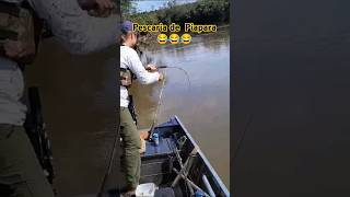 Pescaria de Piapara! Essa era gigante! 😂😂😂 #pesca #fail