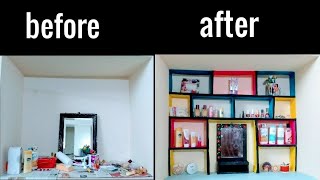 Makeup organization and storage|Makeup organiser kaise banaye