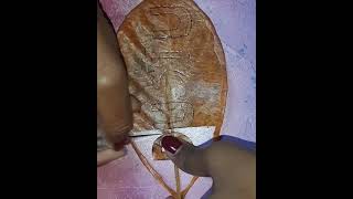 ||leaf cutting art||write name||#viral#shortvideo# #leafart#art#karabi# #leafcutting#viralvideo#