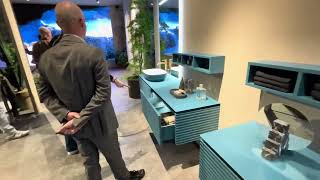 IdeaGroup stand at the Salone del Mobile 2024 fair in Milan #bathroom