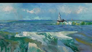 Van Gogh Seascape near Les Saintes-Maries-de-la-Mer by Andrey Surotdinov