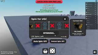 Roblox, Spinning for Limited UGC! |Golden Dominus of Eternal Spins|