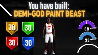 THE MOST CHEESIEST OVER POWERFUL PAINT BEAST IN NBA 2K21 ! HOW TO MAKE A POST SCORING PAINT BEAST !