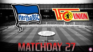 Hertha Berlin vs Union Berlin | Bundesliga 19/20 Matchday 27 Berlin Derby | Full FIFA20 Match Sim