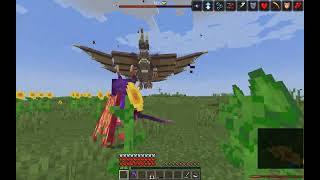 Rukodiora fight. (Minecraft Epic Fight Mod / Monster Hunter Datapack)