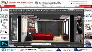 3Ds Max 2020 3Ds Max with Interior V-Ray Lighting Part-2(Gemini Architectural)