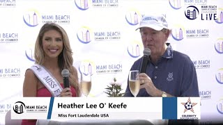 Miss Fort Lauderdale USA Heather Lee O'Keefe at the Celebrity Soccer Match