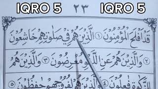 iqra jilid 5 halaman 23 | cara mudah belajar mengaji bagi pemula dan lansia supaya cepat bisa baca