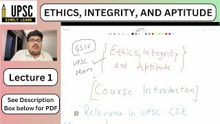 [Lecture 1] Introduction, Syllabus, Ethics, Morals, and Values #ethics #ethicslectureforias #upsc