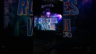 Rockies Win Series Against The Royals! #rockies  #coloradorockies