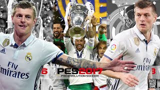 #4 Namatin Real Madrid Juara UCL 2017 PES 2017 - Real Madrid Juara UCL  3x berturut-turut 2016-2018