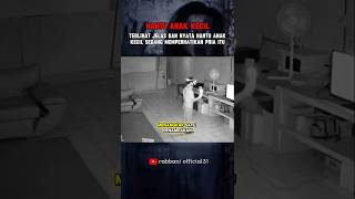 PENAMPAKAN HANTU BOCIL JELAS TEREKAM CCTV #shortsviral #scarry #misteri