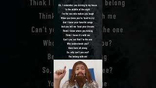 You belong with me #lyrics #music #song