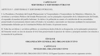 DECRETO SUPREMO N° 4857 - ORGANIZACIÓN DEL ÓRGANO EJECUTIVO