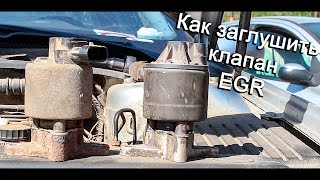 Как заглушить клапан EGR