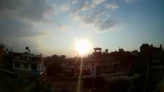 Time lapse of Sunset in kathmandu