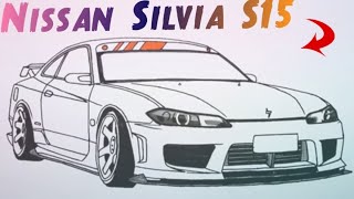 "Learn to Draw a Nissan Silvia S15: Artist Tips"