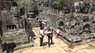 Bayon 216 faces temples in Cambodia