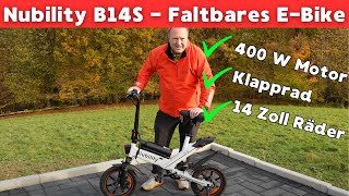 Nubility B14S - Faltbares E-Bike im Test: Spaß und Funktionalität auf 14 Zoll Rädern