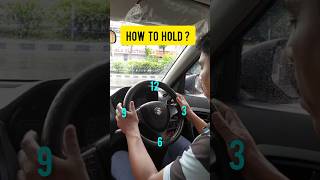 How to hold steering wheel? #shorts