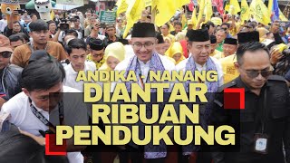 RIBUAN PENDUKUNG ANTARKAN ANDIKA NANANG KE KPUD