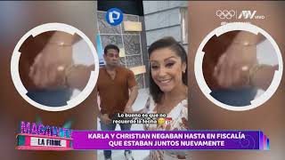 EL BESO DE LA RECONCILIACIÓN DE KARLA Y CHRISTIAN