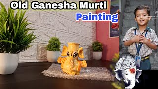 Ganpati Murti Painting / Ganesha idol Painting / Ganpati drawing / Ganesh ji drawing