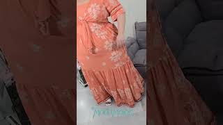 Arrase com o Vestido Estampado Plus Size Longo com Amarração!