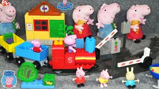 15 Minutes Satisfying with Unboxing Peppa Pig Playset, Train Fun Construction ASMR | Review Toys