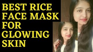 How to make the best rice face mask for glowing skin💁