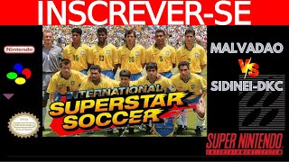 #retrogaming International SuperStar Soccer #DueloDeLendas Malvadao P1 Vs P2 Sidinei DKC