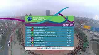 Men's 100m final pan American games lima 2019