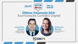 Última chamada ECD - Escrituração Contábil Digital