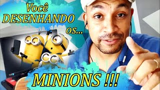 Os Minions - Desenho para os alunos  do 1º ano.