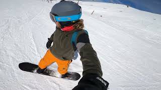 Snowboarding at Pradollano, Sierra Nevada March 2022