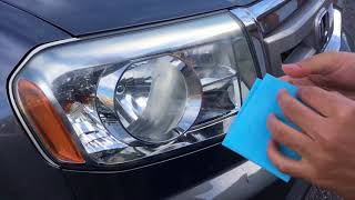 How To Restore Your Headlights *** 2 EASY STEPS ***