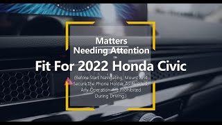 How to update Phone Holder for HONDA CIVIC 2021 2022