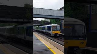 Chiltern Class 165s pass Sudbury Hill Harrow