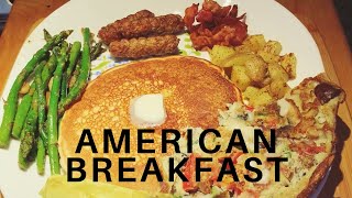 Restaurant Style American Breakfast at Home